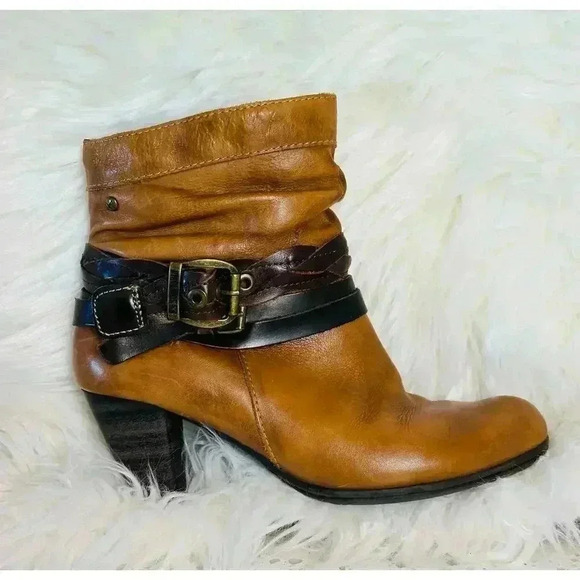 Pikolinos Womens Size 37, US 6.5 Brown Leather Verona Ankle Boots Strappy - Picture 6 of 8